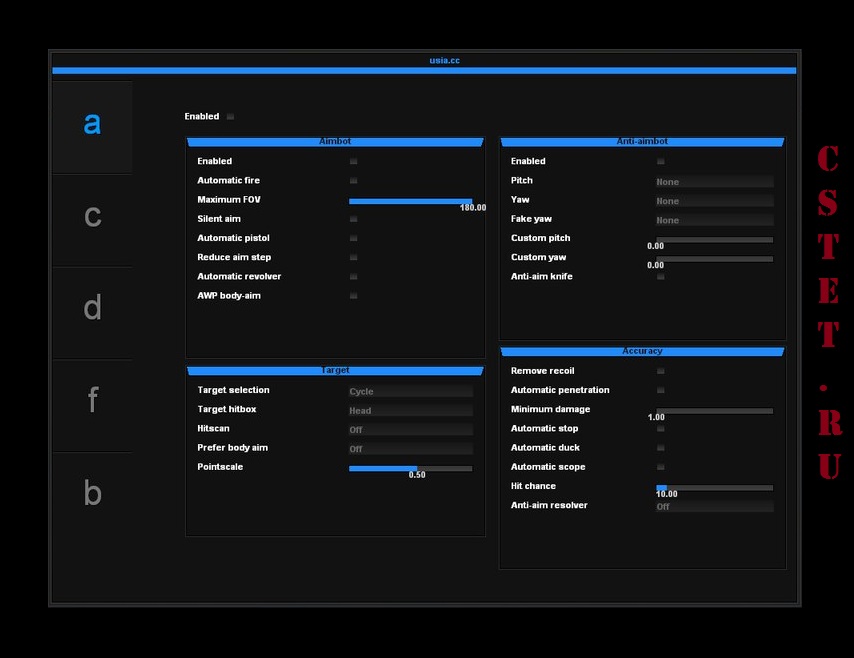 Чит для CS GO Usia HVH [29.06.2017]