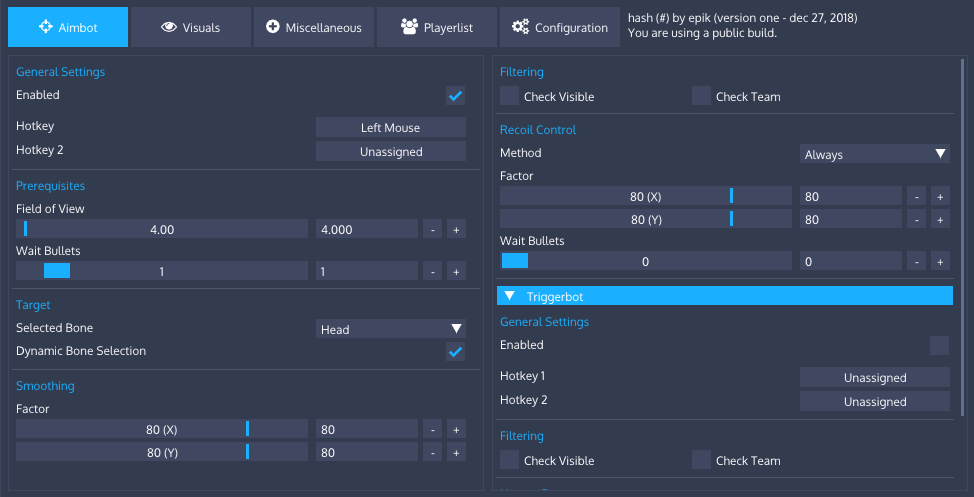 Чит CSGO Hash v8 | premium external multi-cheat